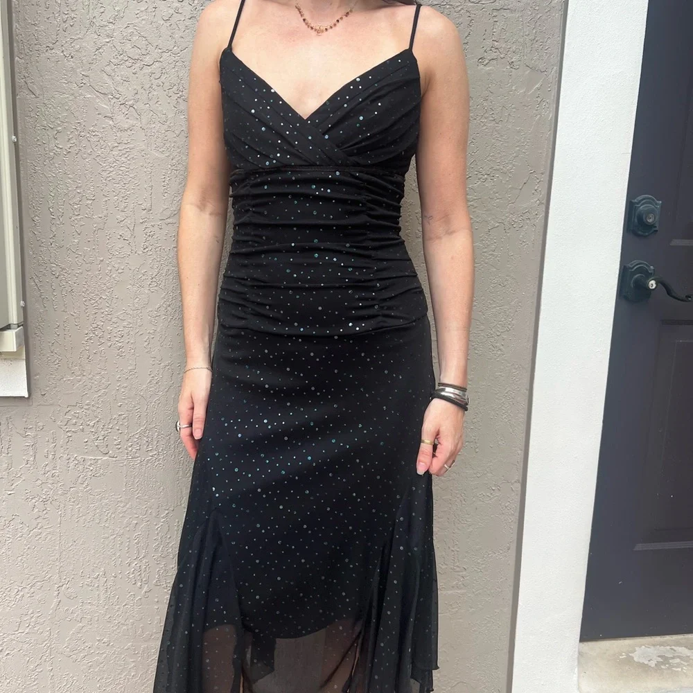 Elegant Black Evening Dress Vintage - Picture 1 of 4